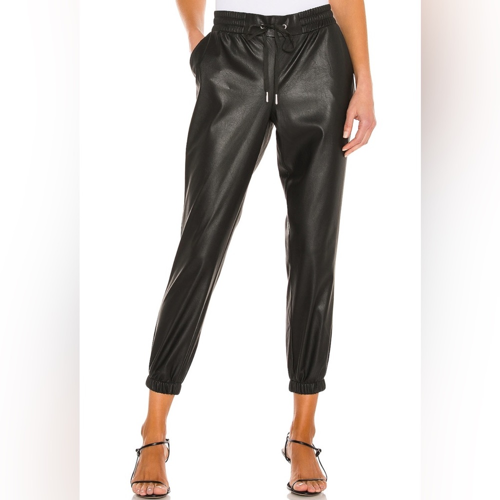 Scarlett vegan Leather Jogger in Black Cat by n:philanthropy